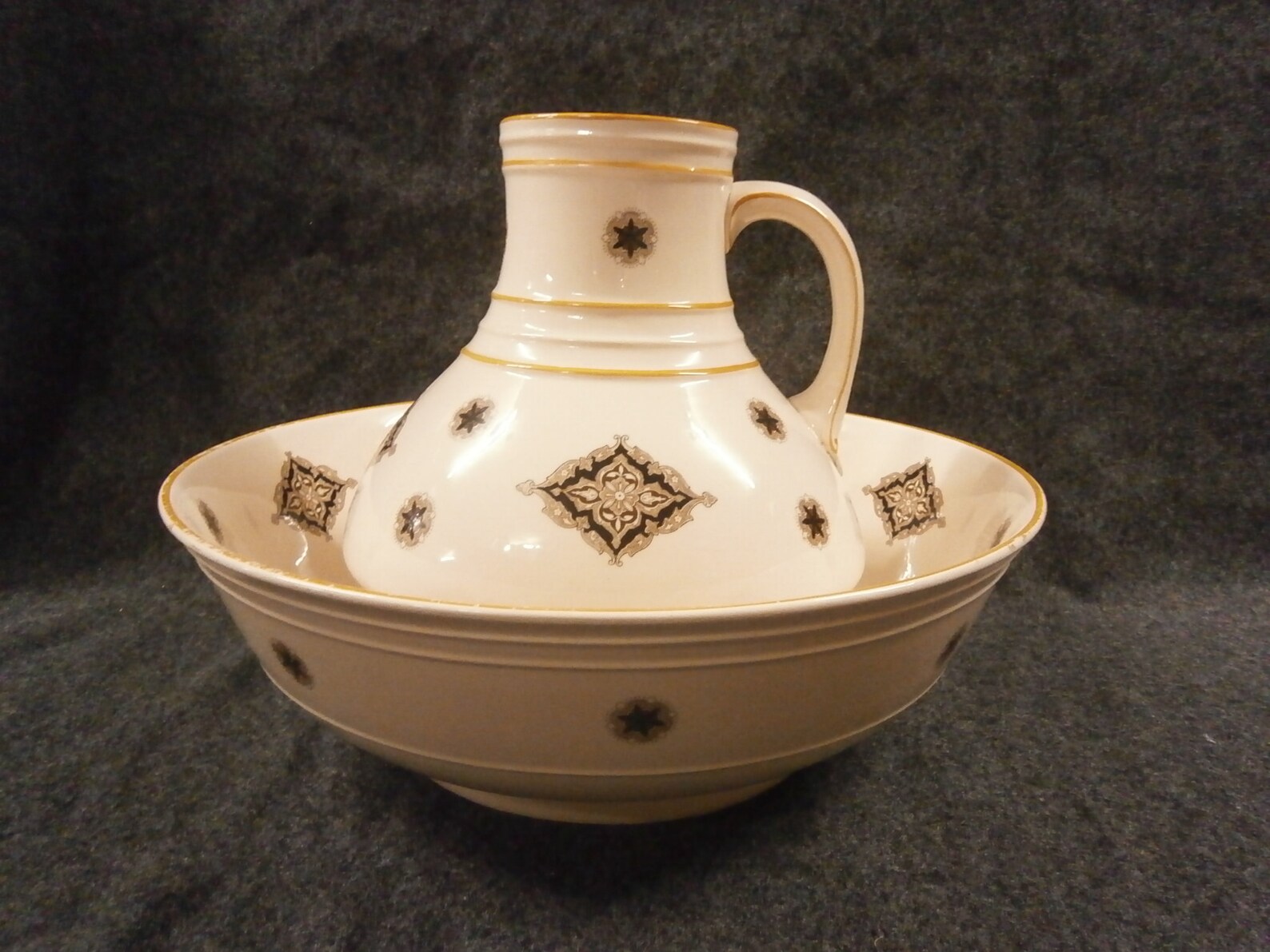 Victorian Toilet Jug and Bowl by William Brownfield 1879 Etsy