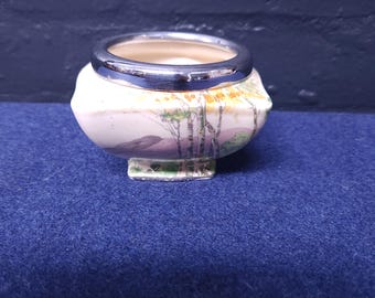 Art Deco Hand Painted Paradise Sugar Bowl