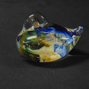 Handmade in Scotland, Vintage Selkirk Glass Bird Paperweight