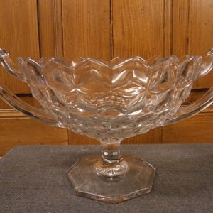 Art Deco Glass Handled Bowl- Vintage