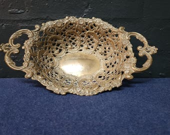 Italian Baroque Brass Basket