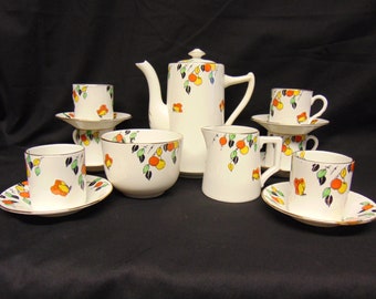 Roslyn Art Deco Coffee Service, pattern number 4651