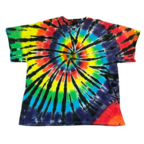 Psychedelic Hippie Boho Multicolor T-shirts Size … - image 1