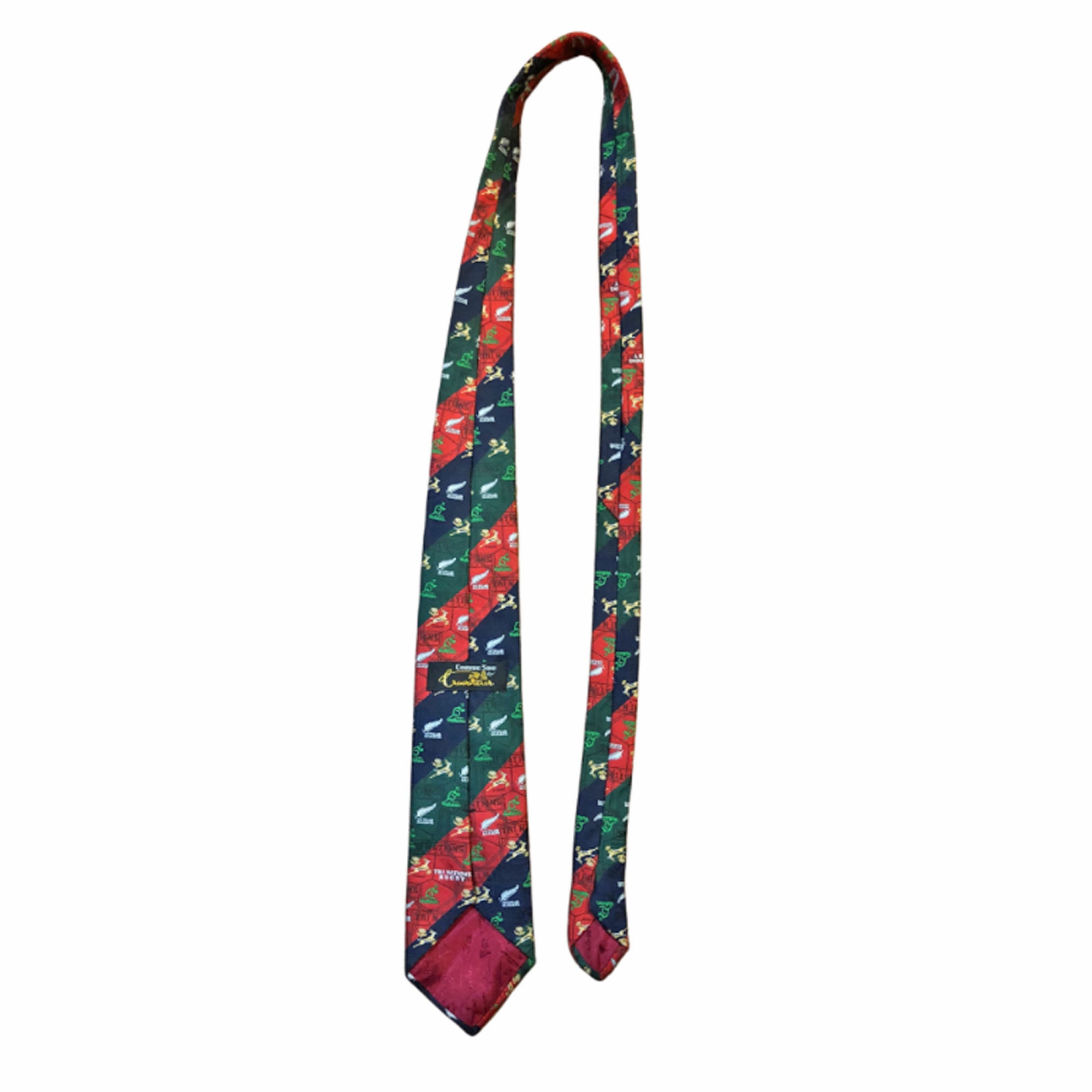 Cravate En Soie ALL TIES - Motif Cachemire Beige - Fabriquée En Italie - Occasion Homme
