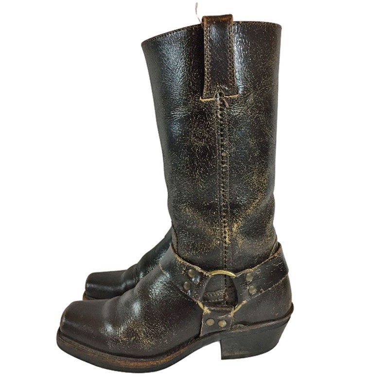 FRYE 77305 V.B.R. HARNESS BROWN Motorcycle Boots Women's - Etsy