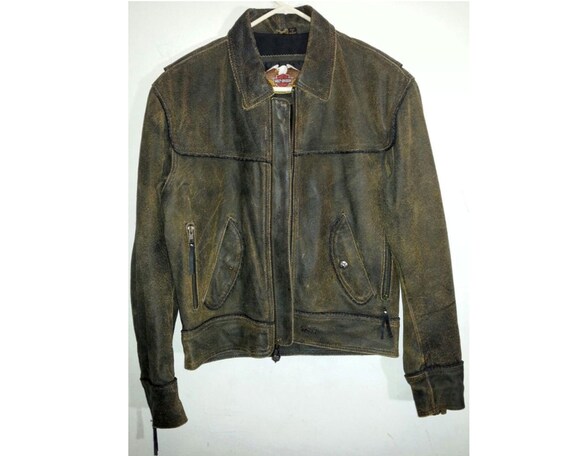 Size S Harley Davidson Leather Motorcycle Jacket Men Size S Harley Davidson Leather