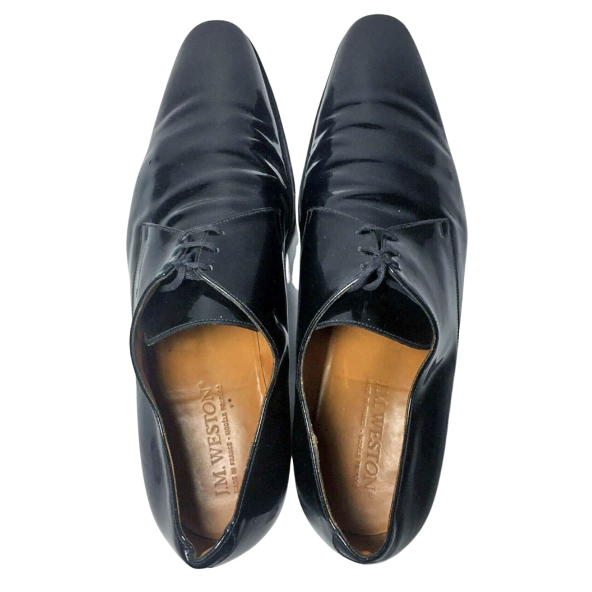 J.M. Weston Black Patent Derby Men