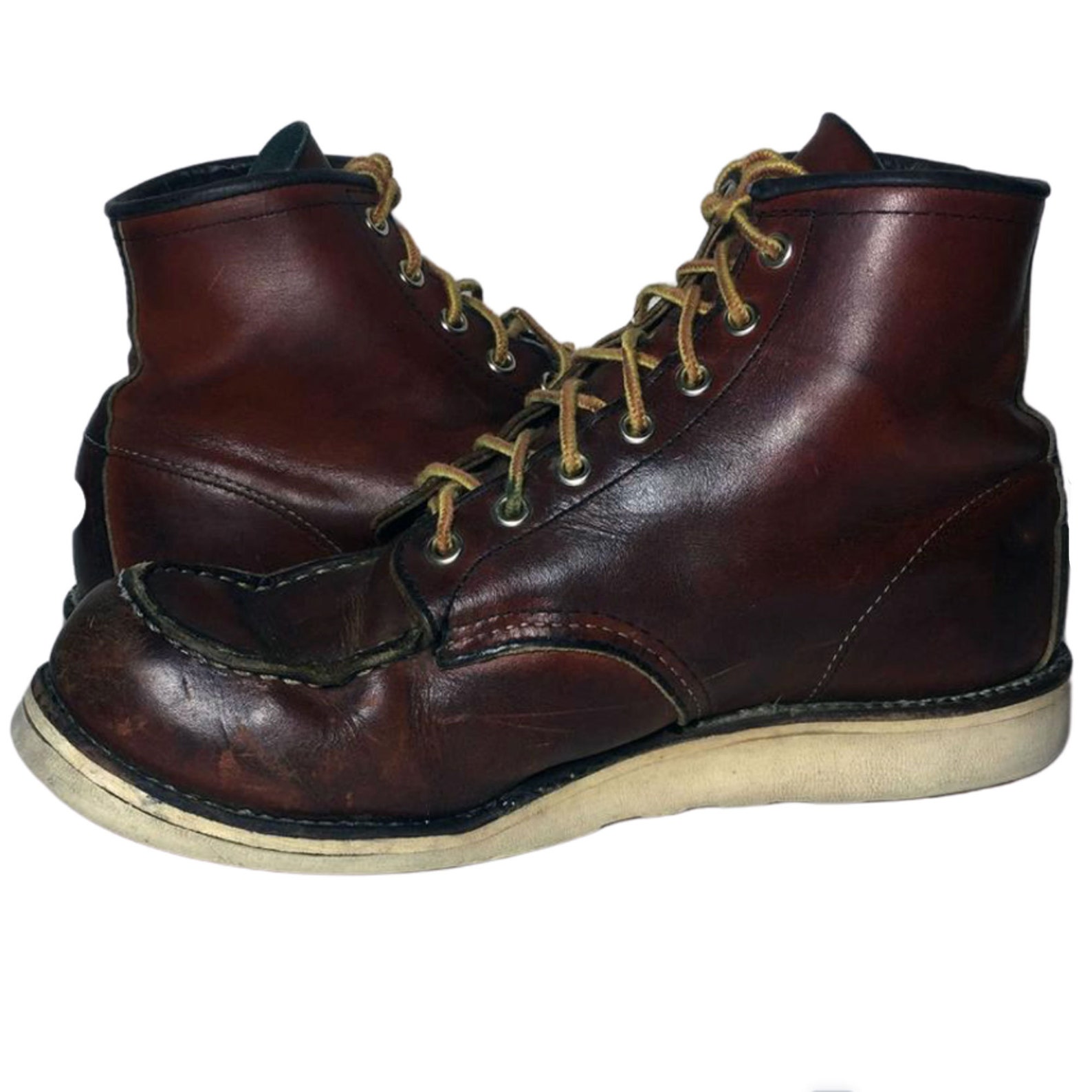 RED WING® 875 BROWN Leather Lace up Boots Men's Size 9 D - Etsy