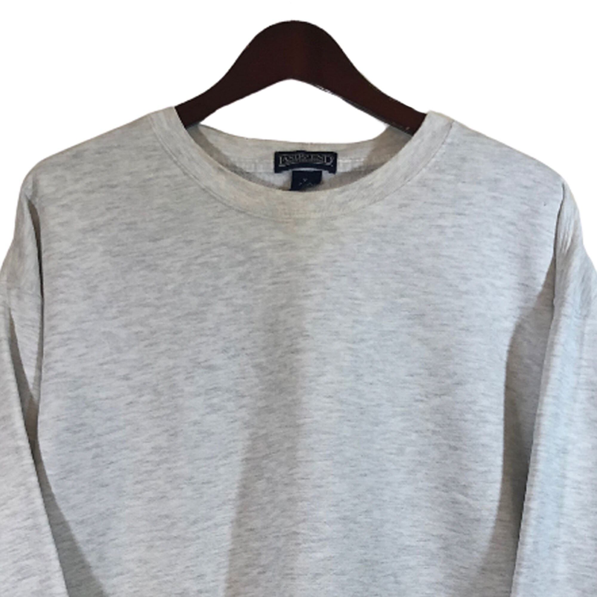 LANDS END GRAY Sweatshirt Men's Size X.L. Crewneck Sweater Sport ...