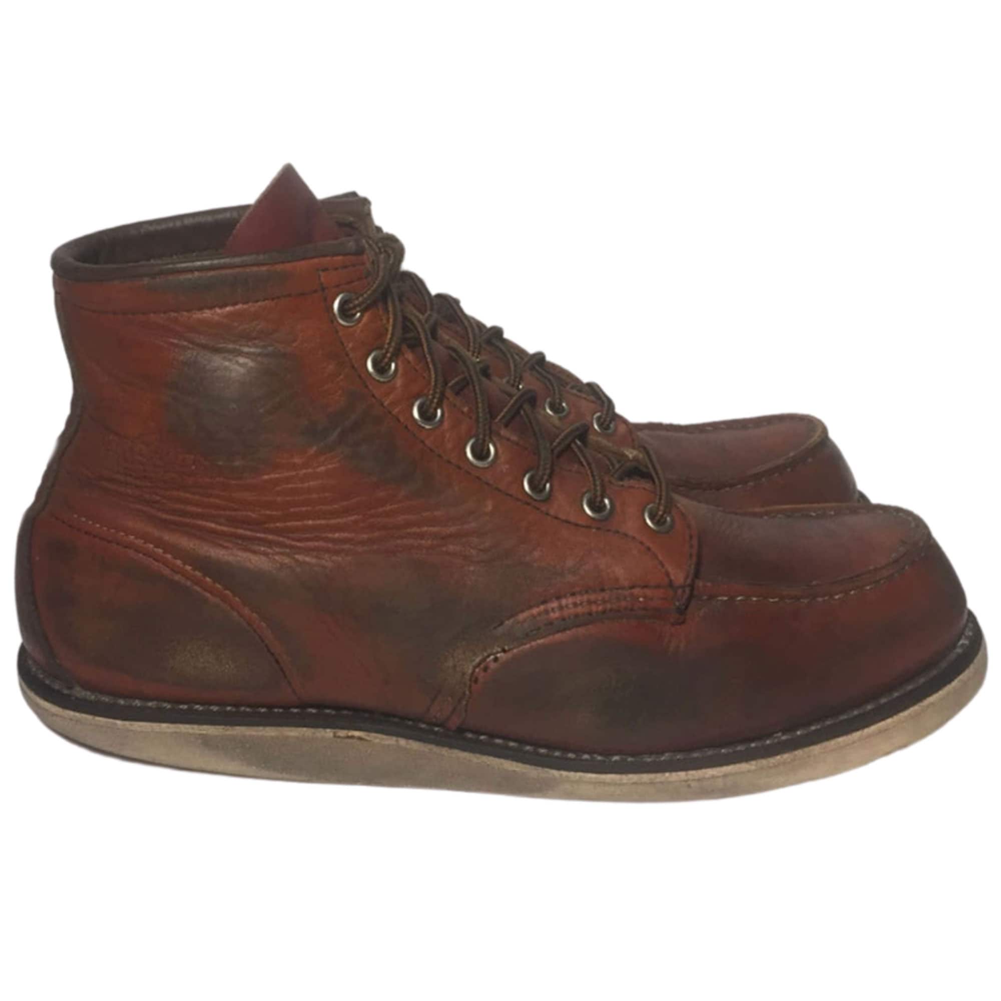 RED WING® 8131 CLASSIC Toe Brown Leather Lace up Boots Men's Size