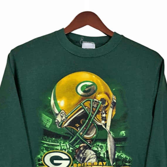 GREEN BAY PACKERS N.F.L. Green Sweatshirt Youth Size M 10 12