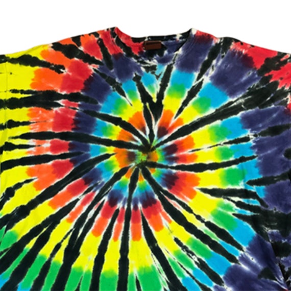 Psychedelic Hippie Boho Multicolor T-shirts Size … - image 2