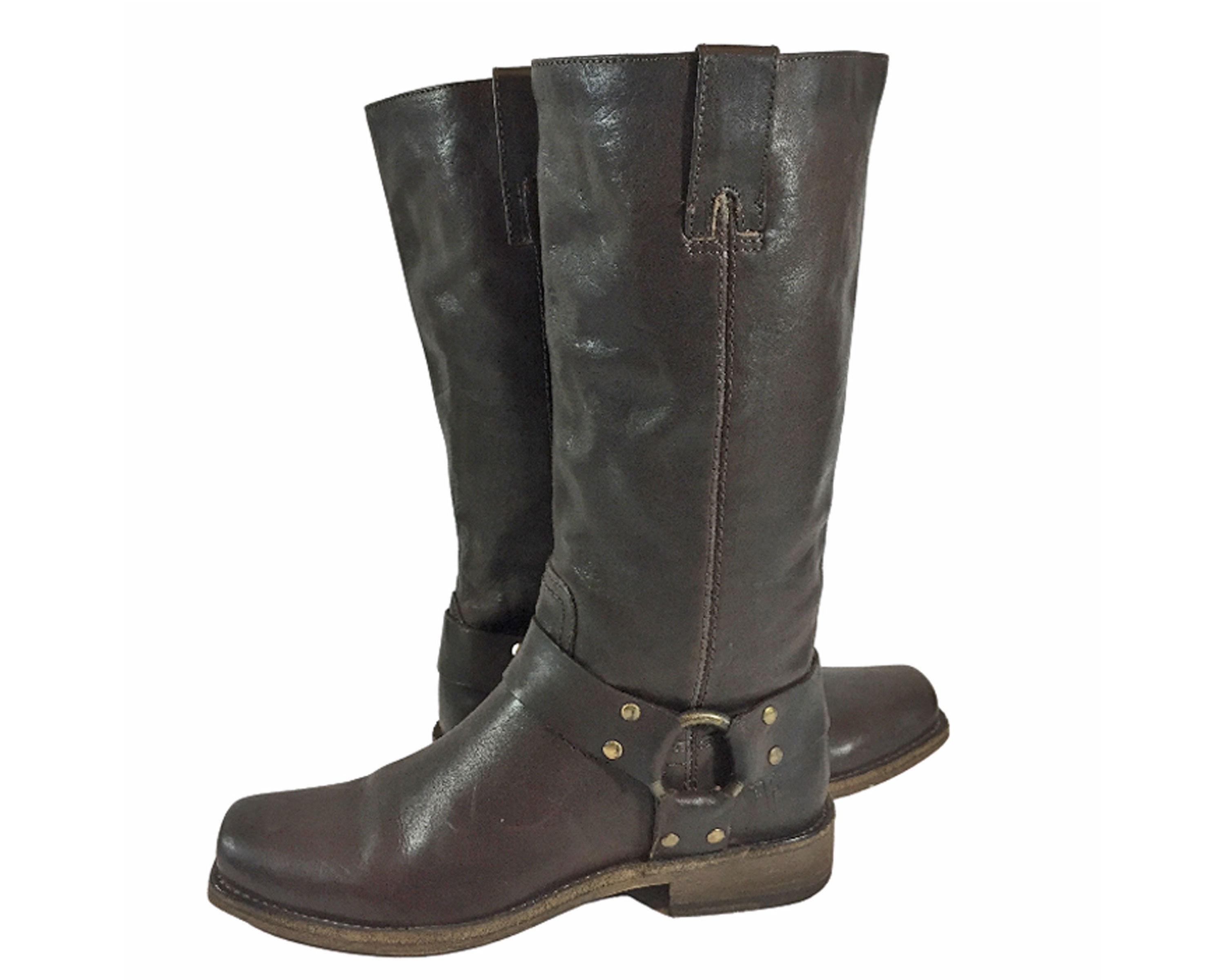 FRYE HARNESS BROWN Leather Motorcycle Boots Women's Size 6 Racing Biking Riding - Etsy FRYE HARNESS BROWN Leather Motorcycle Boots Women's Size 6 Racing Biking Riding - Etsy