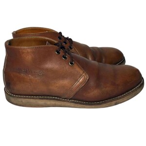 RED WING® 595 HERITAGE Chukka Brown Leather Boots Men Size 9 D Military ...