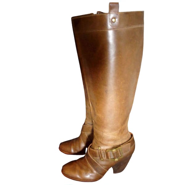 Tall Brown Boots - Etsy