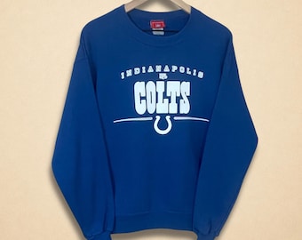 Vintage 90s Indianapolis Colts Blue Sweatshirt Size M