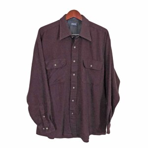 ARROW Burgundy Vintage Jacket Shirt Size L