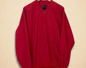Vintage Nike Red Windbreaker Pullover Size M