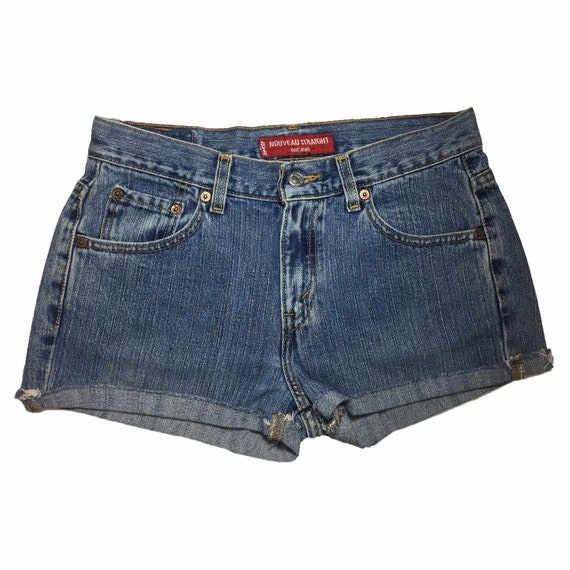 Short En Jean Forever 21 Femme - Taille 28 (Mid-Rise) - Bleu Uni - Occasion Très Bon État