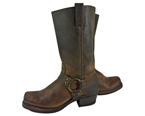 Motorcycle boots women clearance brown