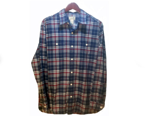 Ll bean mens plaid shirt Clearance