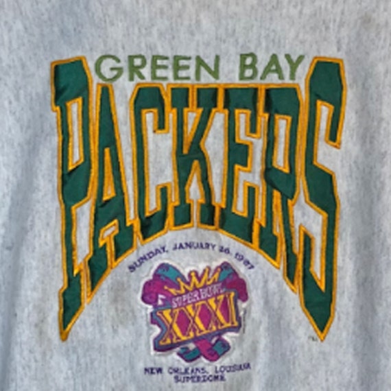 GREEN BAY PACKERS Super Bowl 31 Gray Embroidered … - image 5