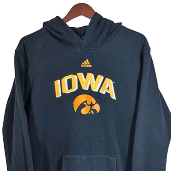 UNIVERSITY Of IOWA Hawkeyes Adidas Black Hoodie S… - image 2