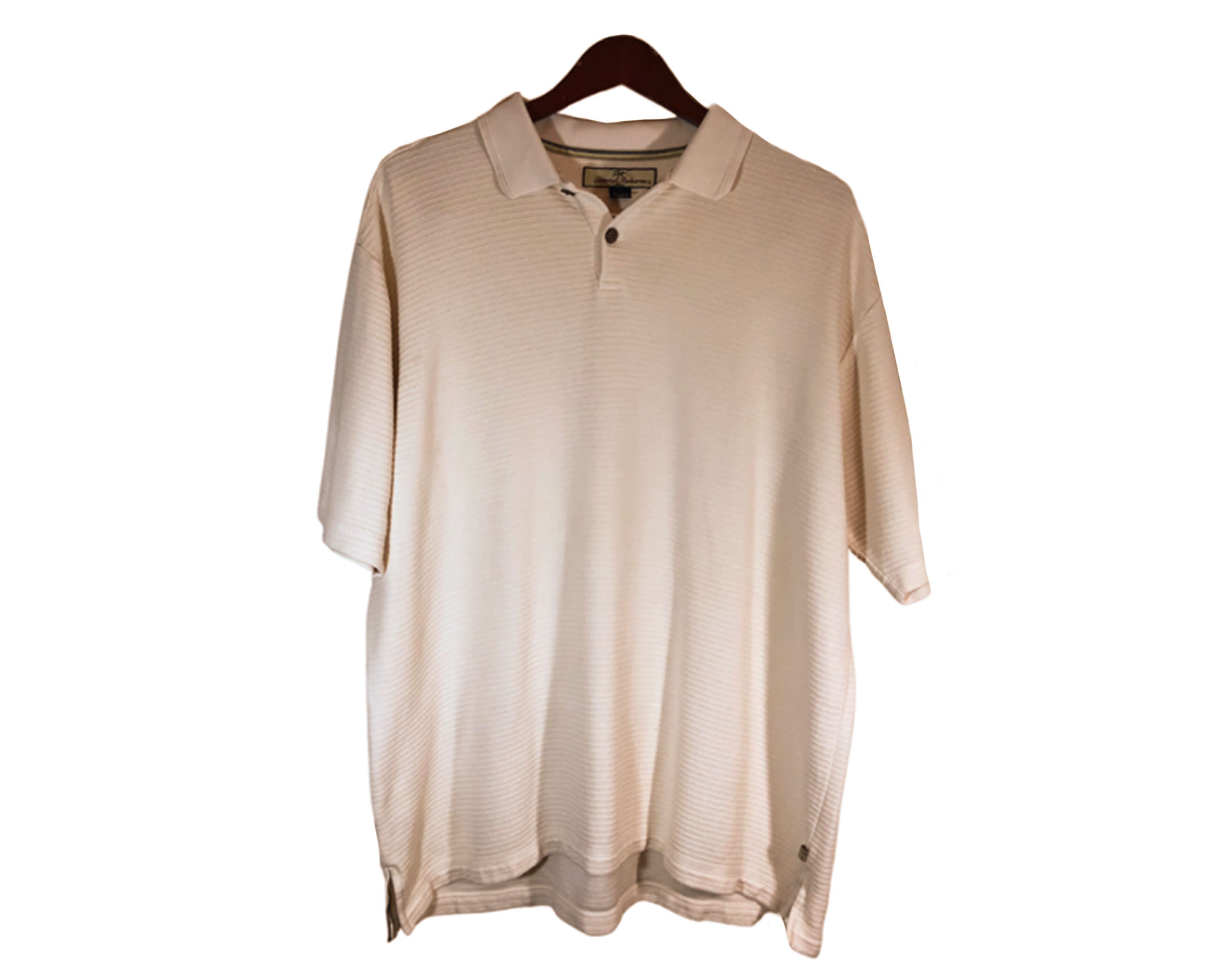 TOMMY BAHAMA White Striped Silk Blend 