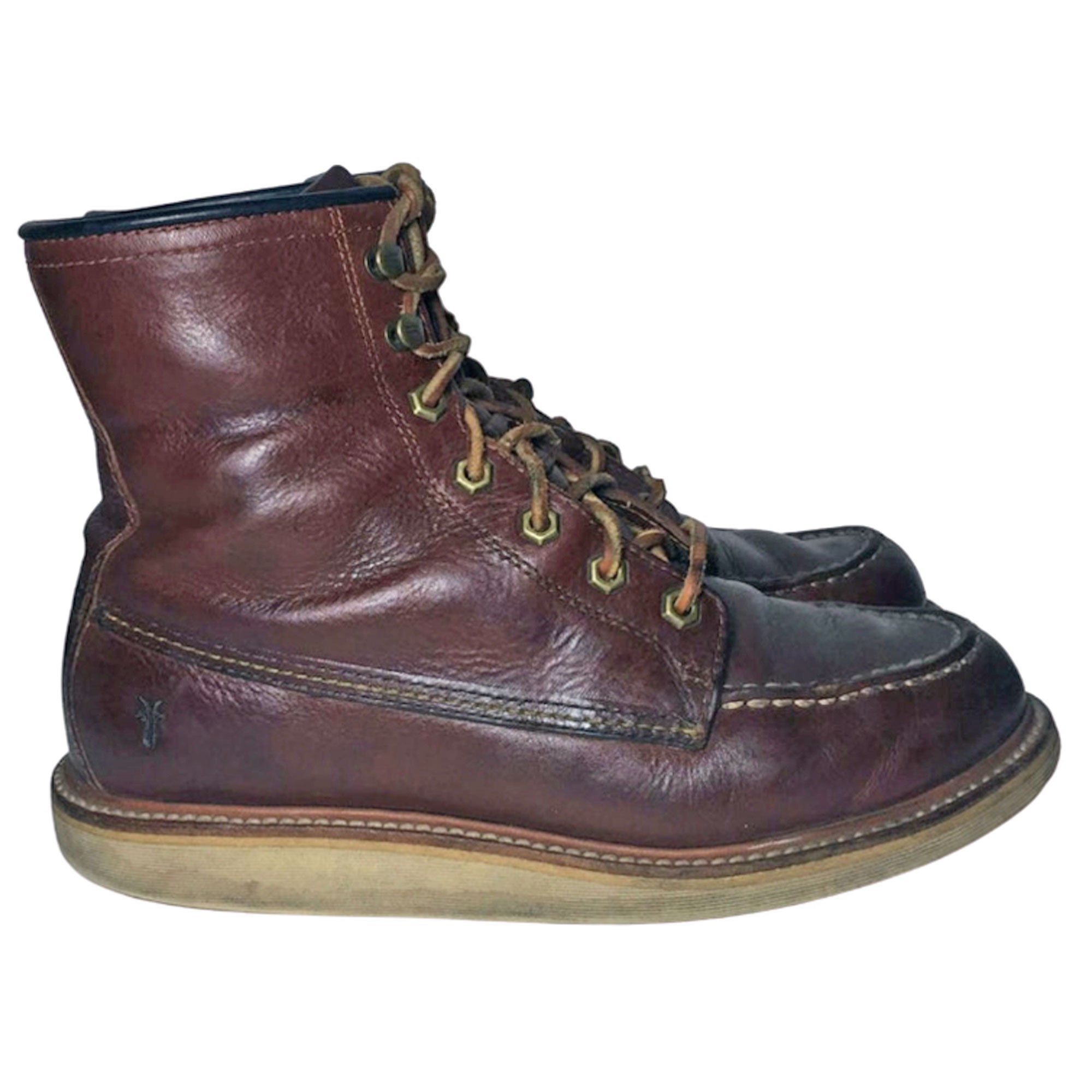 FRYE 76265 DAKOTA WEDGE Brown Leather 