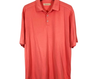 TOMMY BAHAMA Light Red Polo Shirt Men's Size XL