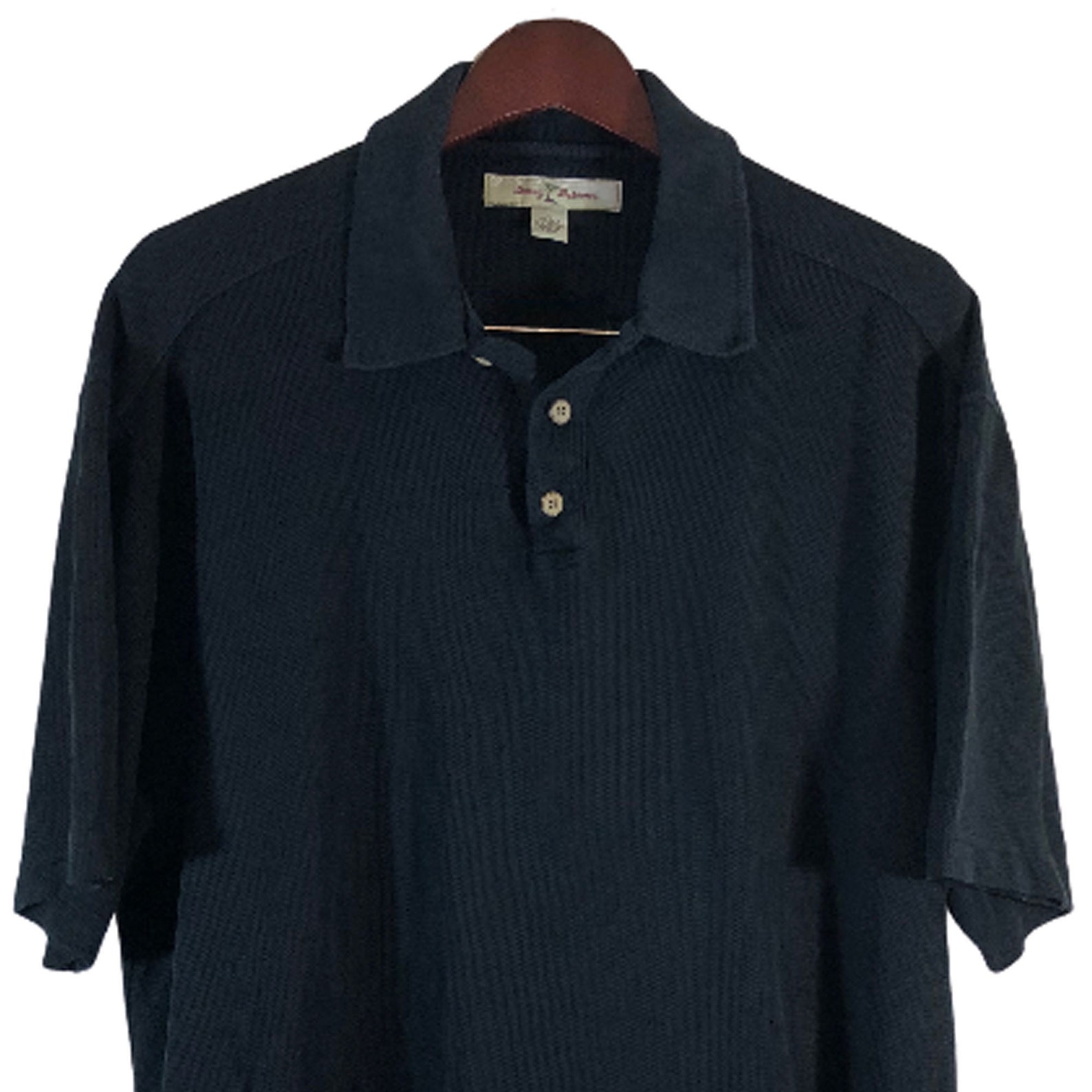 TOMMY BAHAMA Black Silk Polo Shirt Men's Size L - Etsy
