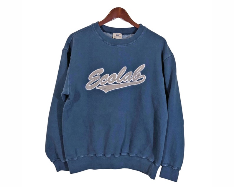 VINTAGE OARSMAN 913 Blue Embroidered Sweatshirt Men's Size L image 1