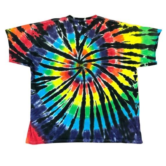 Psychedelic Hippie Boho Multicolor T-shirts Size … - image 3