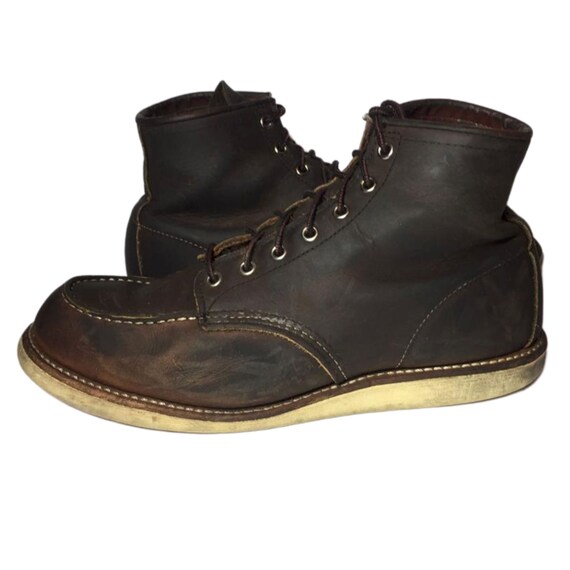 Red Wing 8880 Classic Moc Toe Brown Leather Work Boots Men 11 D || Combat Military Lace Up Chukka Made in U.S.A.