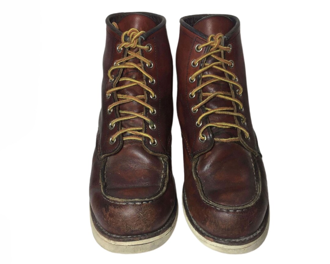 Red Wing Mens 9.5 M Brown Leather Moc Toe Work Boots Made in USA 090177 RED WING Made in USA 2369 Brown Womens Work Boots NEW in Box  main image 2
