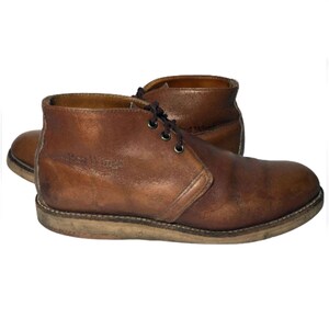 RED WING® 595 HERITAGE Chukka Brown Leather Boots Men Size 9 D Military ...