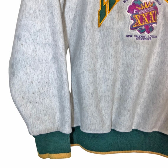 GREEN BAY PACKERS Super Bowl 31 Gray Embroidered … - image 7