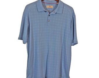 TOMMY BAHAMA Light Blue Polo Shirt Men's Size L