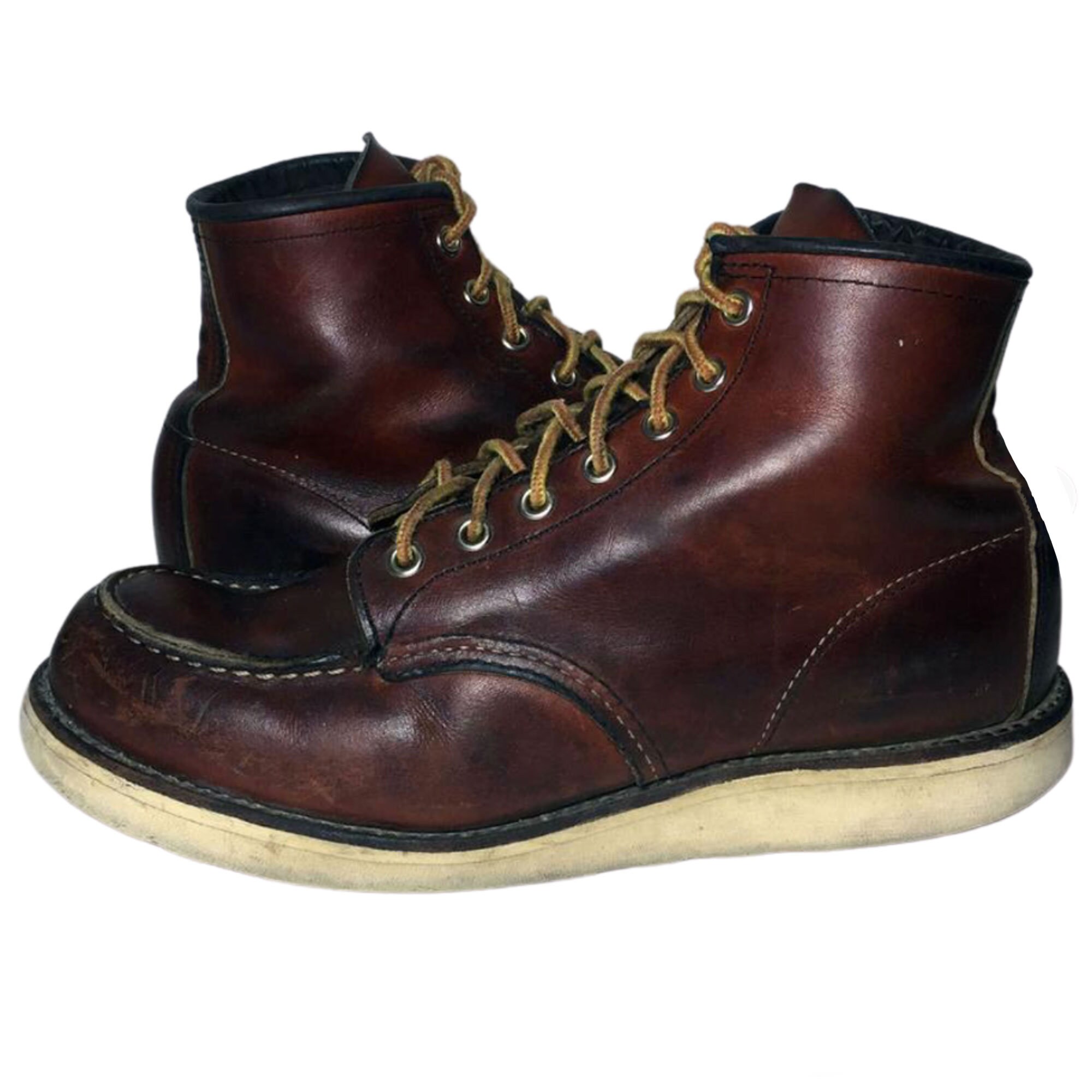 RED WING® 875 BROWN Leather Lace up Boots Men's Size 9 D - Etsy