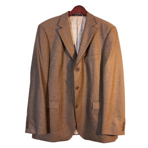 HUGO BOSS ROSSELLINI Brown Wool 3 Buttons Blazer Size 44 R