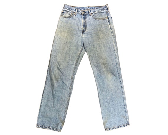 550 RED TAB Blue Jeans Size 33x32 - Etsy