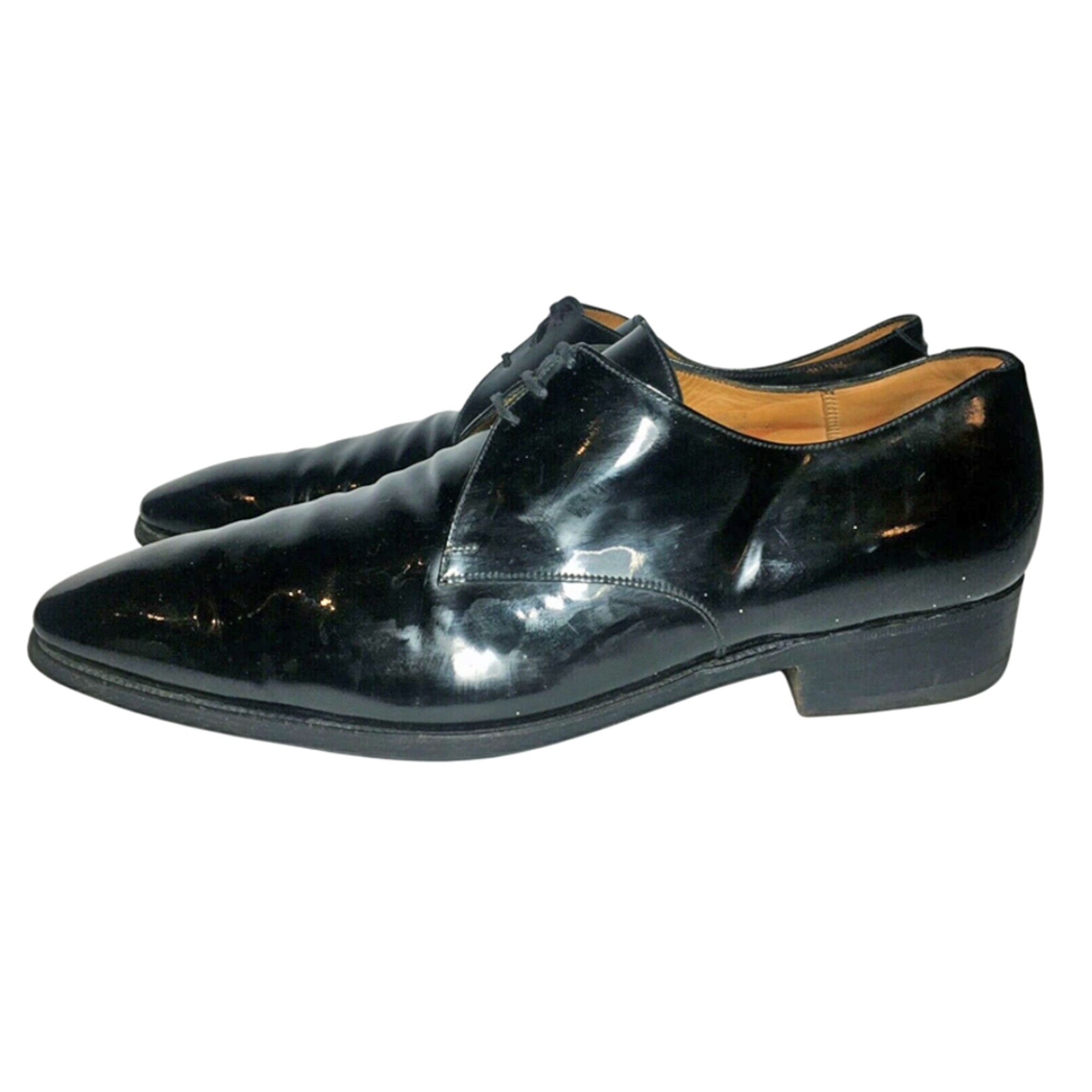 J.M. Weston Black Patent Derby Men