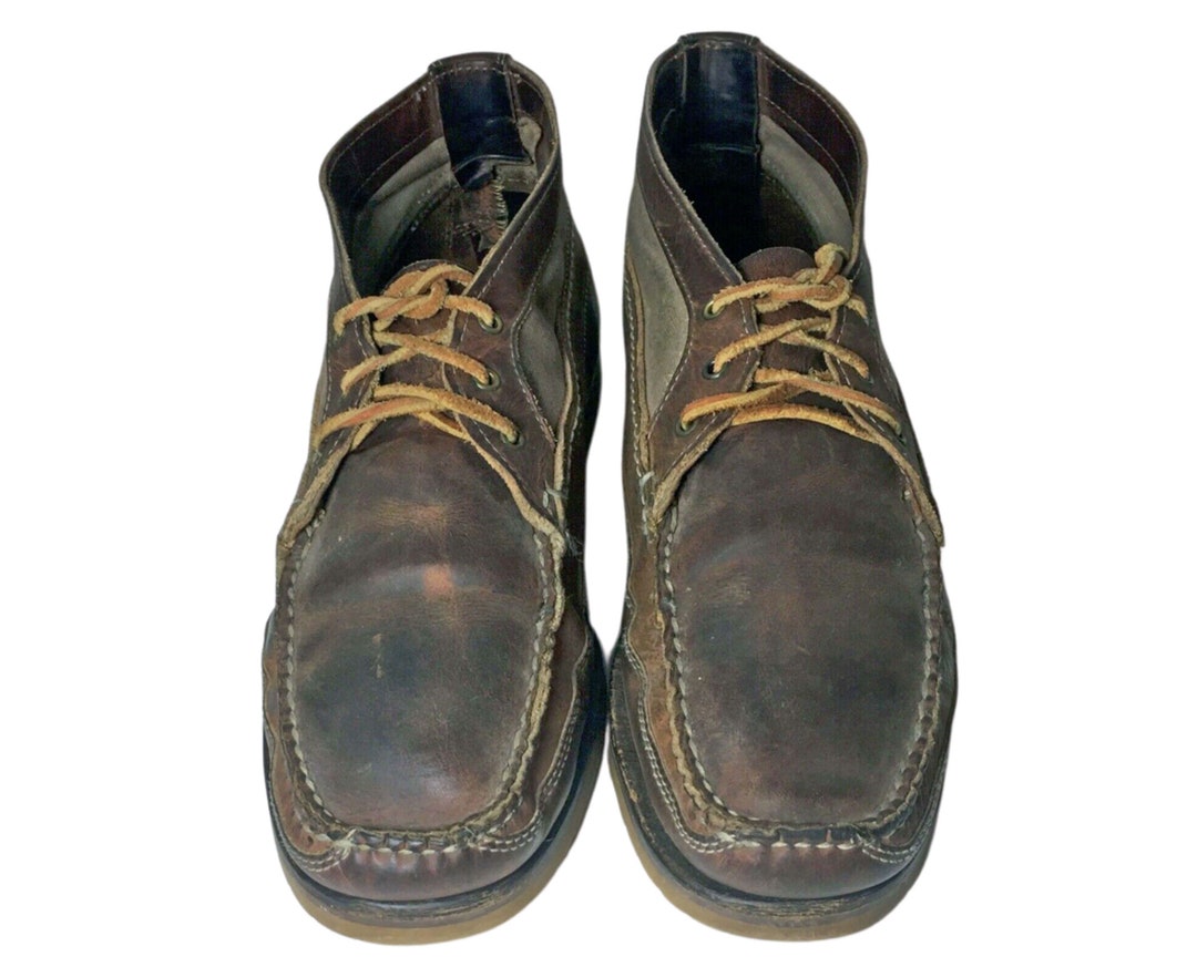 RED WING® 9184 WABASHA Chukka Brown Leather Lace up Boots Men's Size 12 ...