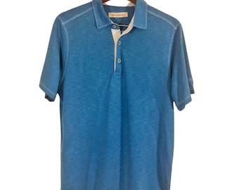 Tommy Bahama Light Blue Polo Shirt Men's Size M
