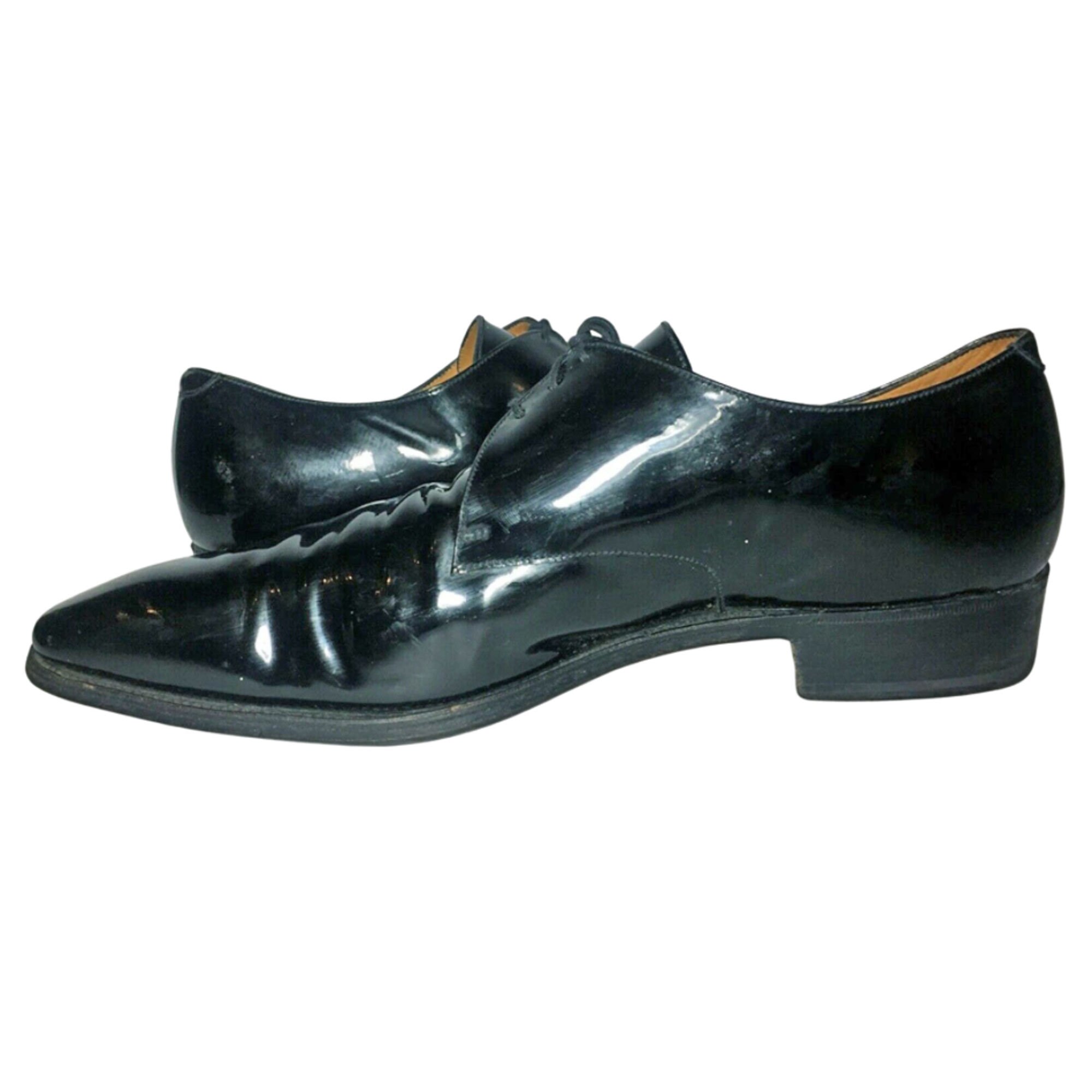 J.M. Weston Black Patent Derby Men's Size 10 D || France J.M. Weston Black Patent Derby Men's Size 10 D || France