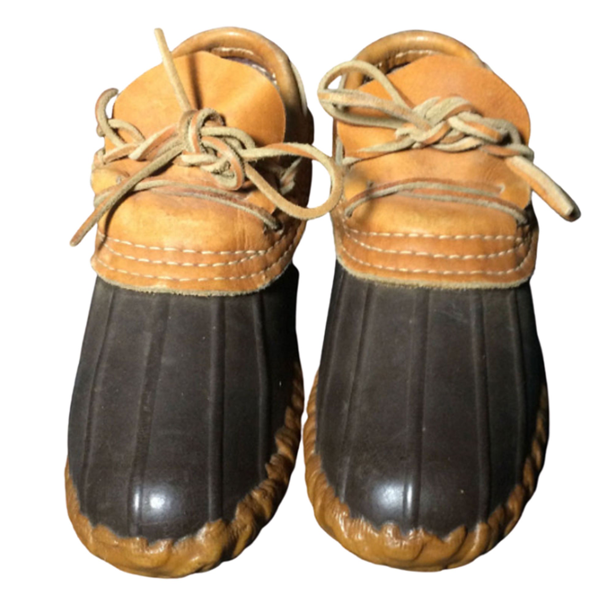 L.L. Bean Tan and Black Rain Duck Boots LL Bean Boots Duck Boot 6M Women Snow Rain Boot Navy Blue  main image 3