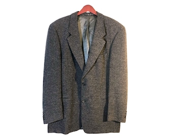 Vintage 80's - 90's -hugo Boss- Men's Double Breasted Suit Coat
