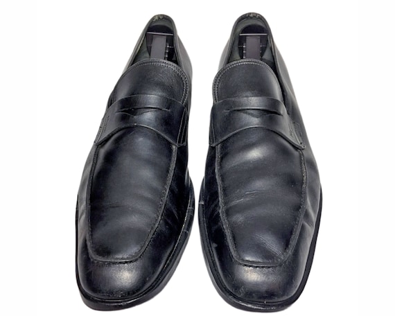 FERRAGAMO BLACK Loafer Men's Shoes 12 D - Etsy