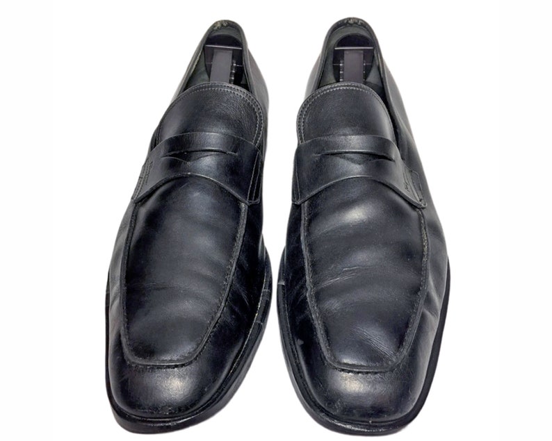 SALVATORE FERRAGAMO BLACK Loafer Men's Shoes Size 12 D - Etsy