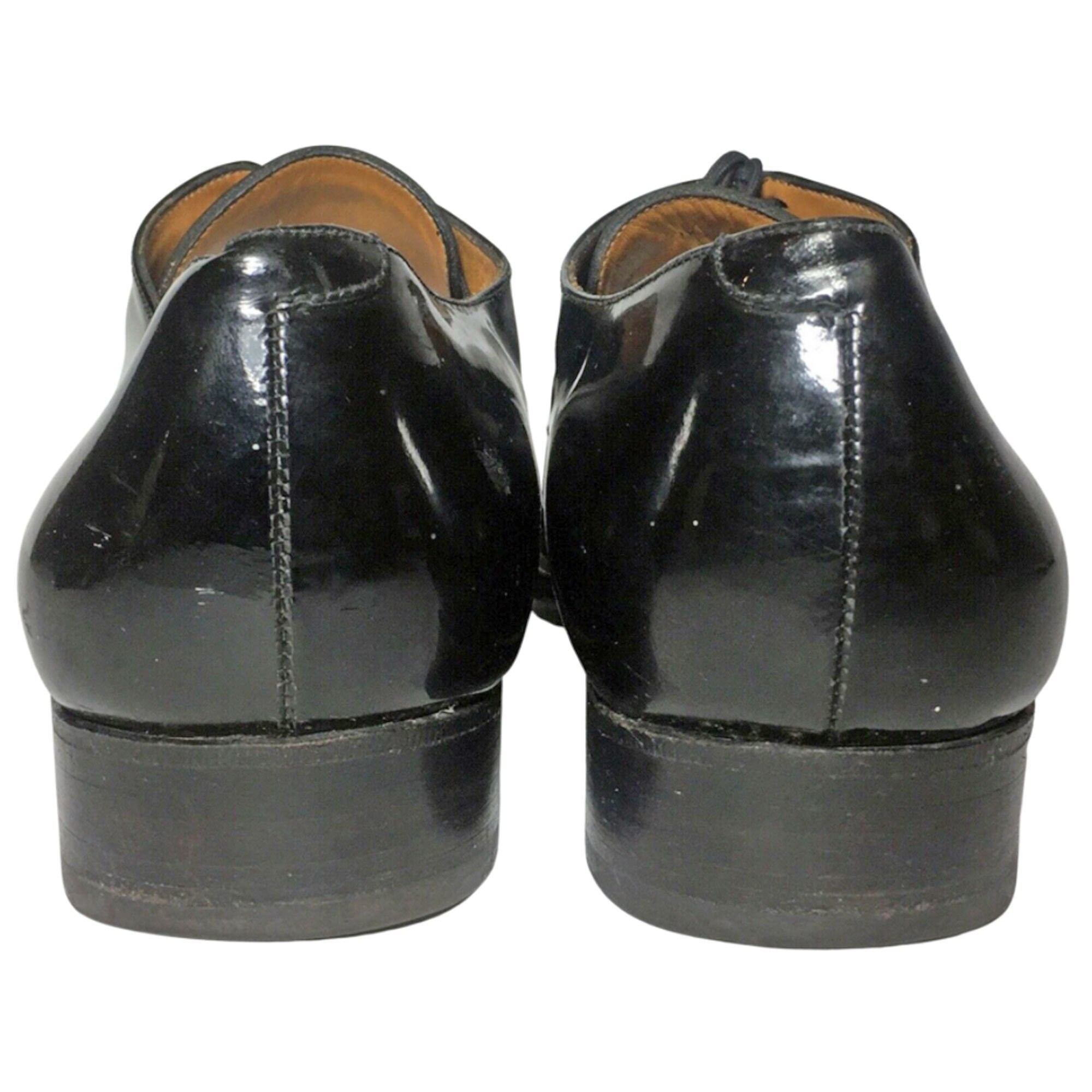 J.M. Weston Black Patent Derby Men